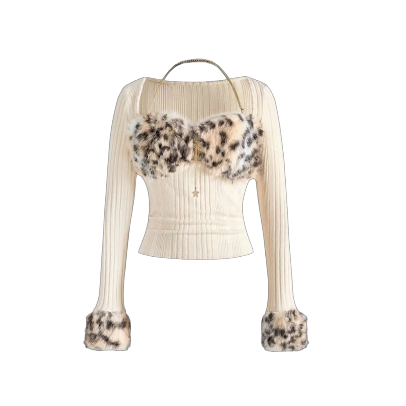 Tricot Snow Leopard Glow Y2K