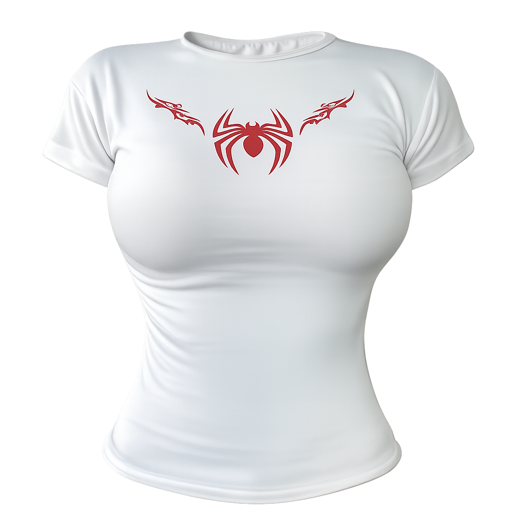 Blusa Baby Tee Cyber Butterfly