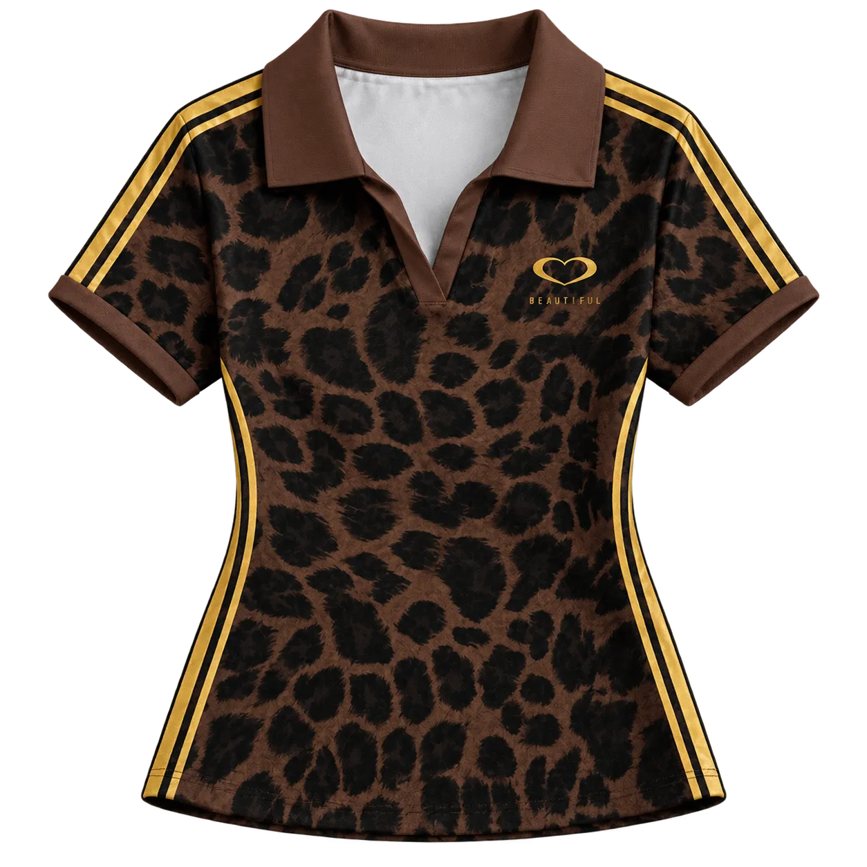 Camisa Polo Animal Print Y2K