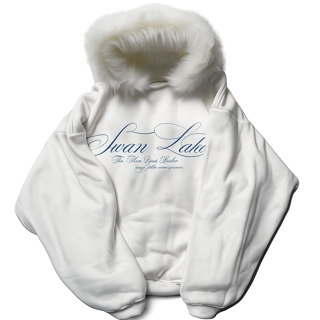 Casaco Hoodie White Angel Fur Y2K